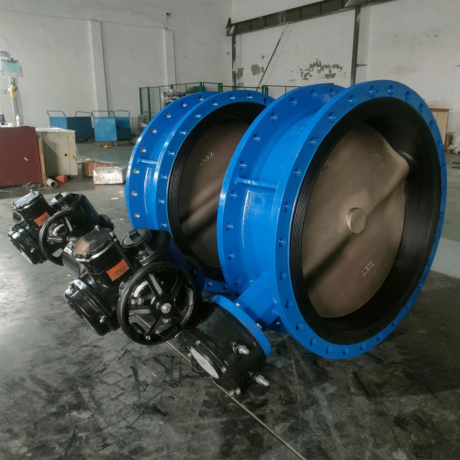 Large diameter electric flange butterfly valve4 Large diameter electric flange butterfly valve4