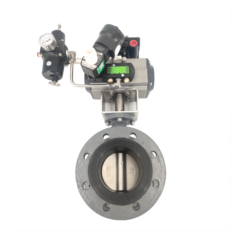 Pneumatic cast steel flange butterfly valve Pneumatic cast steel flange butterfly valve
